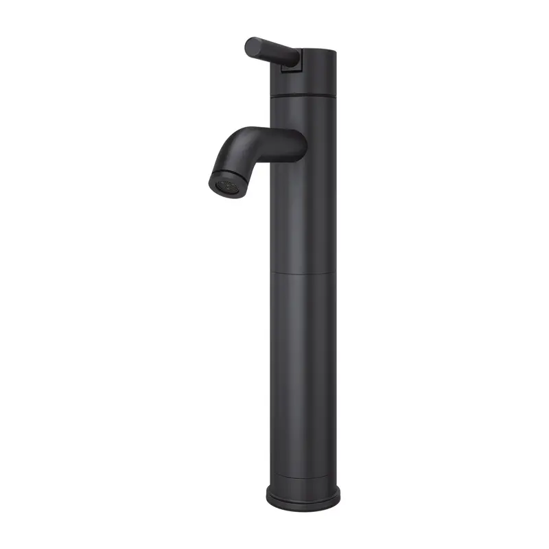 Contempra Matte Black Vessel Bathroom Faucet – Modern Single-Hole Style 1