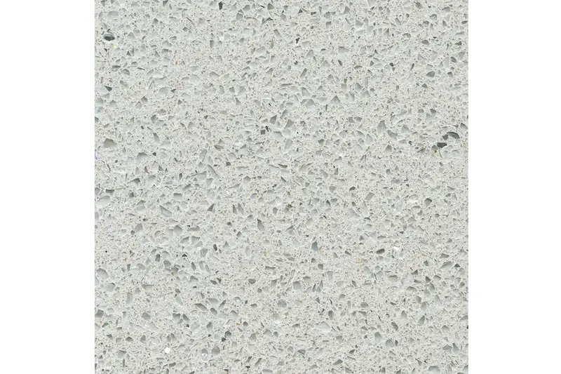 Corsica Gold Nebulous White Quartz Slab 1
