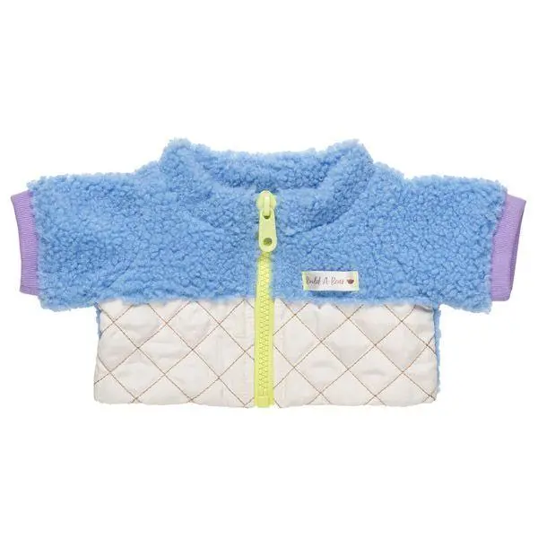 Cozy Blue Sherpa-Lined Jacket For Cold Weather 1