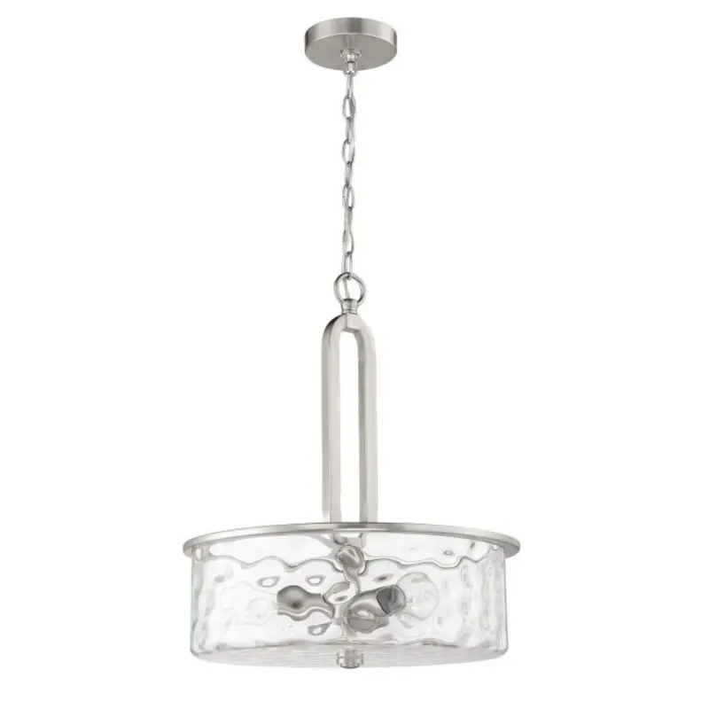 Craftmade Collins 3-Light Pendant Lamp – Brushed Polished Nickel Finish 1