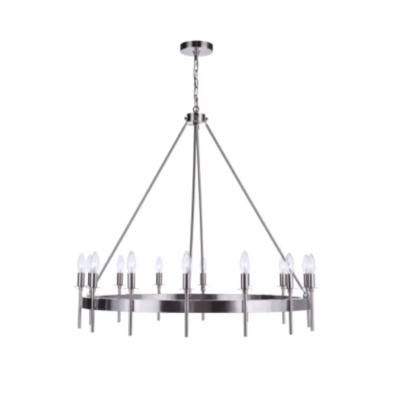 Craftmade Larrson 14-Light Statement Chandelier – Satin Brass 1