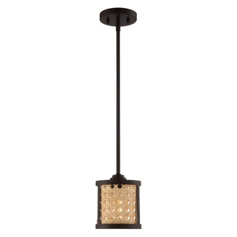 Craftmade Malaya Single-Light Mini Pendant – Aged Bronze Brushed (Model 54591-Abz) 1