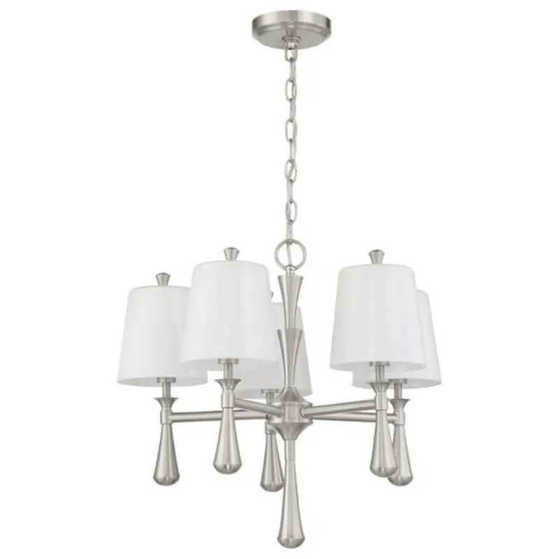 Craftmade Palmer 5-Light 21-Inch Brushed Polished Nickel Chandelier 1