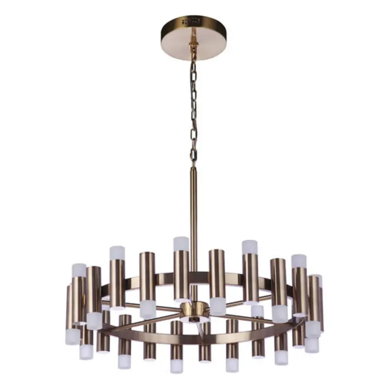 Craftmade Simple Lux 24-Led 27-Inch Satin Brass Chandelier 1