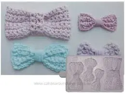 Crochet-Style Bow Cupcake Mold For Decorative Baking 1