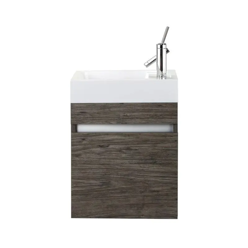 Cutler Piccolo 18-Inch Space-Saving Wall-Mount Bathroom Vanity 1