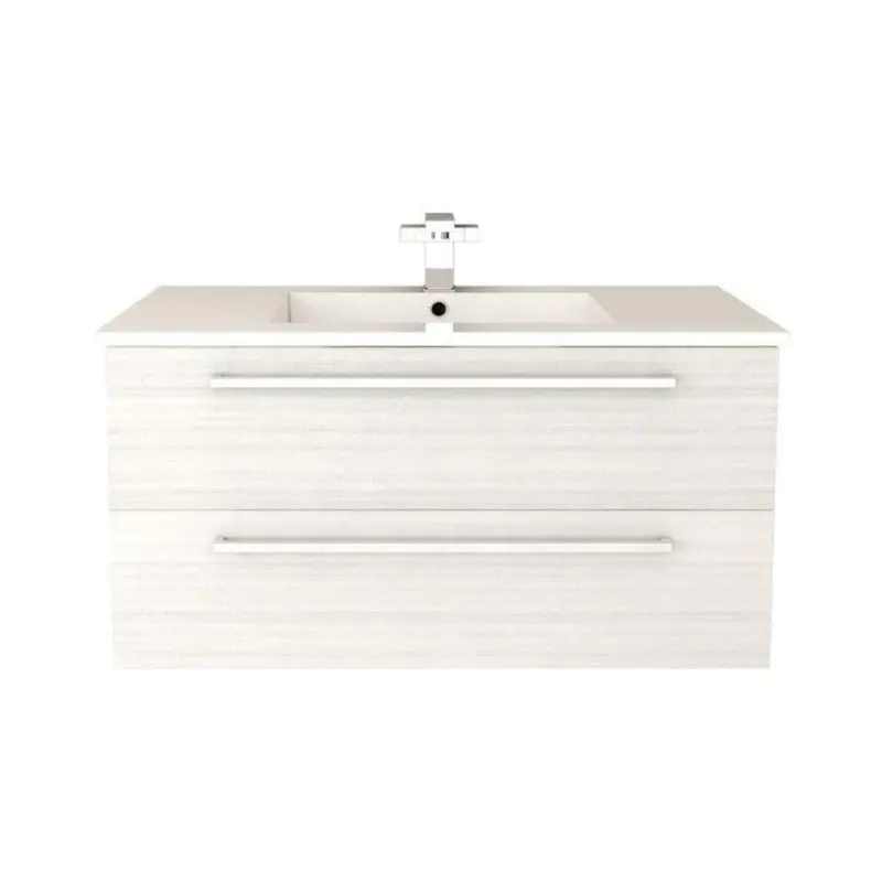 Cutler Silhouette 36-Inch White Chocolate Wall-Mount Bathroom Vanity 1