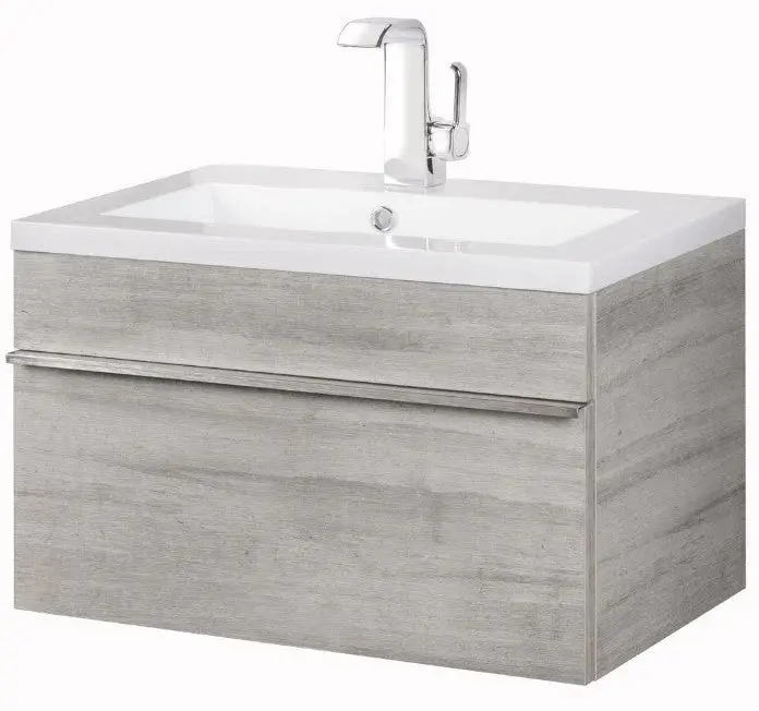 Cutler Trough 24-Inch Soho Wall-Mount Bathroom Vanity 1
