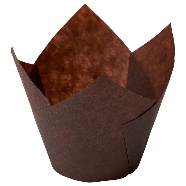 Dark Brown Muffin Liners – 100-Count Classic Cupcake Baking Cups 1