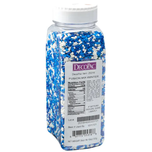 Decopac Winter Fusion Sprinkles Mix – 26 Oz Seasonal Baking Decoration 1
