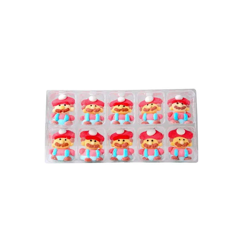 Dolly Marshmallow Cake Toppers – Mario-Themed Edible Fondant Figures For Cupcakes & Kids’ Party Desserts 1