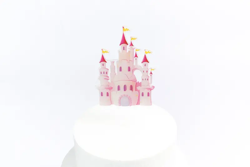 Dreamy Princess Castle Acrylic Cake Decoration 1