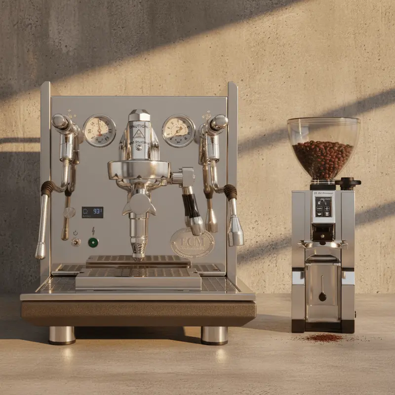 Ecm Synchronika Ii Espresso Machine & Eureka Libra 65Ap Grinder Bundle 1