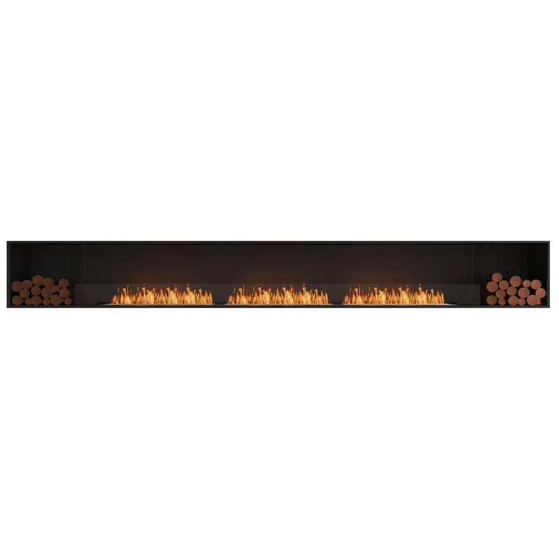 Ecosmart Fire Flex 158Ss.Bx2 Linear Fireplace Insert – Single-Sided With Triple Burners & Dual Storage Compartments 1