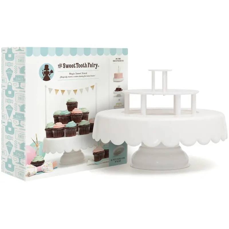Elegant White Cake Stand By Sweet Tooth Fairy – Tiered Serving & Display Base 1