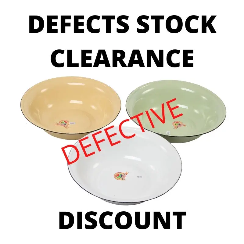 Enamel Wash Basin – Factory-Second Grade (Minor Imperfections) 1