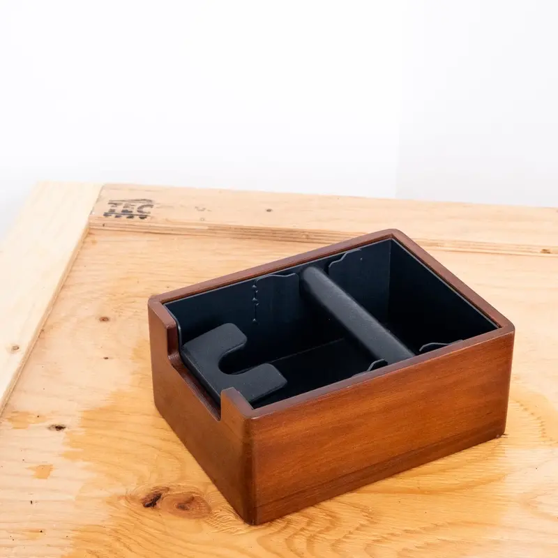 Espresso Knock Box And Integrated Tamping Station Set 1
