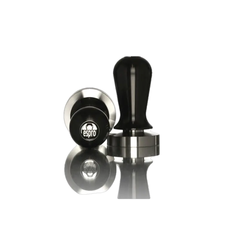 Espro Calibrated Flat Tamper – Matte Black Handle, Adjustable Depth 1