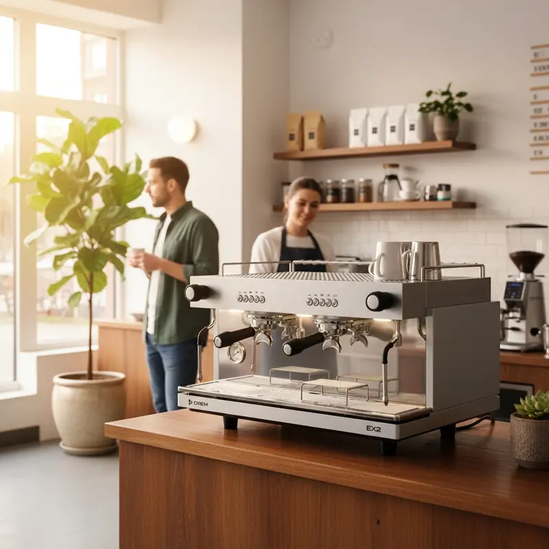 Ex2 Tall Two-Group Commercial Espresso Machine 1