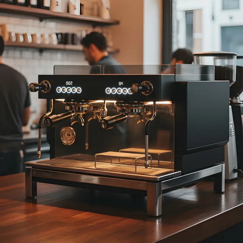 Ex3 Dual-Group Mini Tall Commercial Espresso Machine With Display 1