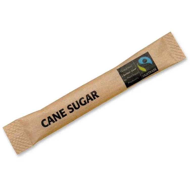 Fair Trade Brown Sugar Sticks – 1000-Count Case 1