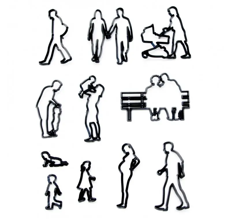 Family Silhouette Cookie Cutter Set 1