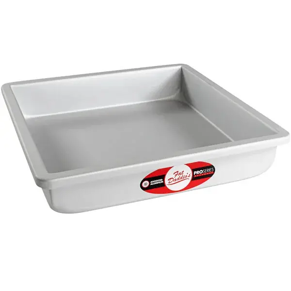 Fat Daddio’S 10X10X2 Inch Square Anodized Aluminum Cake Pan – Even-Heating Professional Bakeware 1
