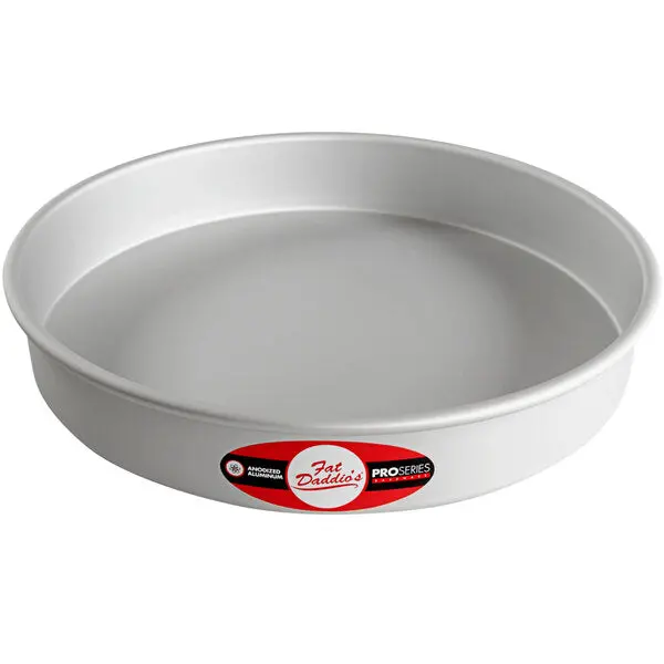 Fat Daddio’S 12X2 Inch Round Anodized Aluminum Cake Pan – Standard-Depth Round Bakeware For Even Baking 1