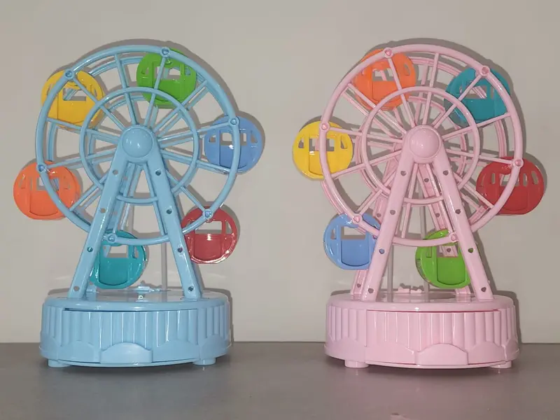 Ferris Wheel Musical Box – Rotating Birthday Cake Decoration 1