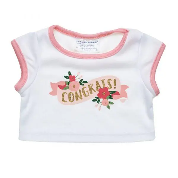 Floral Design Congratulatory T-Shirt 1