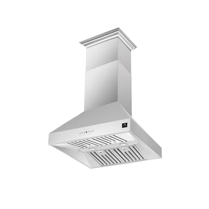 Forno Coppito 36-Inch Island-Mount Range Hood – 1200 Cfm, Sleek Center Design (Frhis5129-36) 1