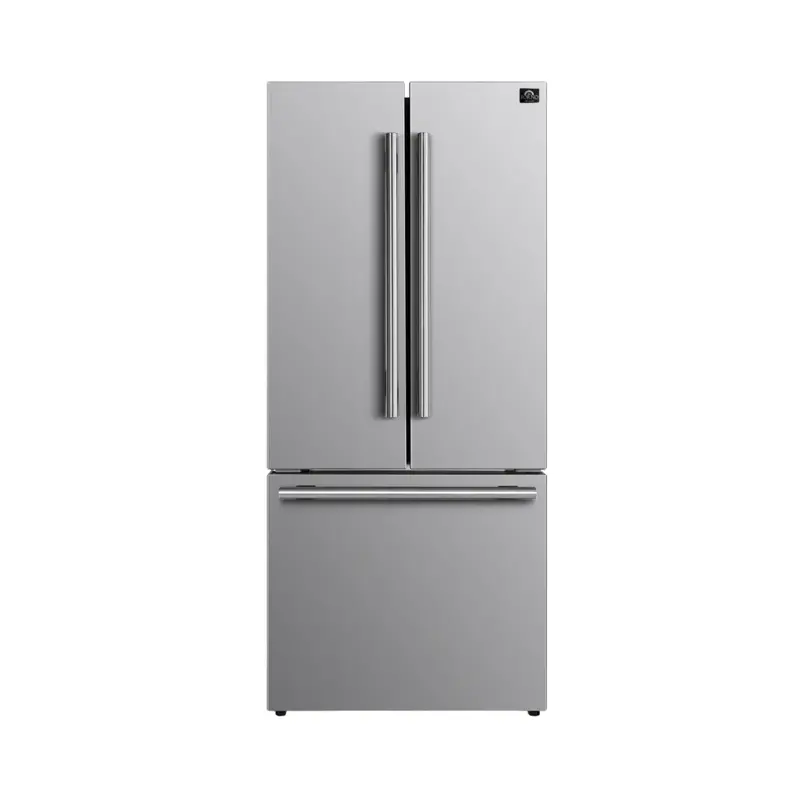 Forno Gallipoli 30-Inch French Door Refrigerator – 17.5 Cu. Ft., Stainless Steel (Fffdd1974-31Sb) 1