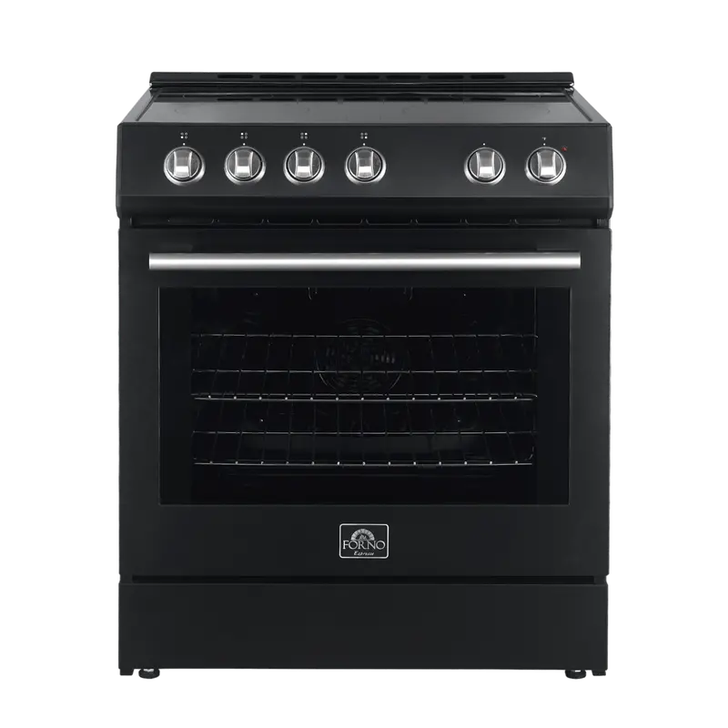 Forno Leonardo 30" Electric Range – Matte Black Variant, Seamless Design (Model Ffsel6012-30Blk) 1