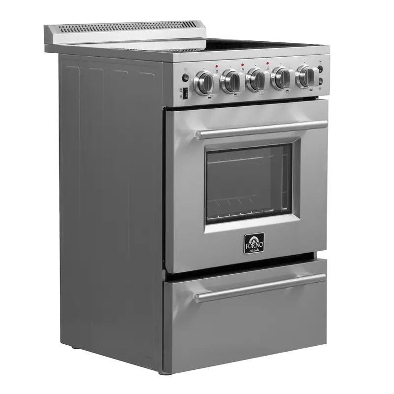 Forno Loiano 24" Freestanding Electric Range – Space-Saving Oven & Cooktop Combo (Model Ffsel6069-24) 1