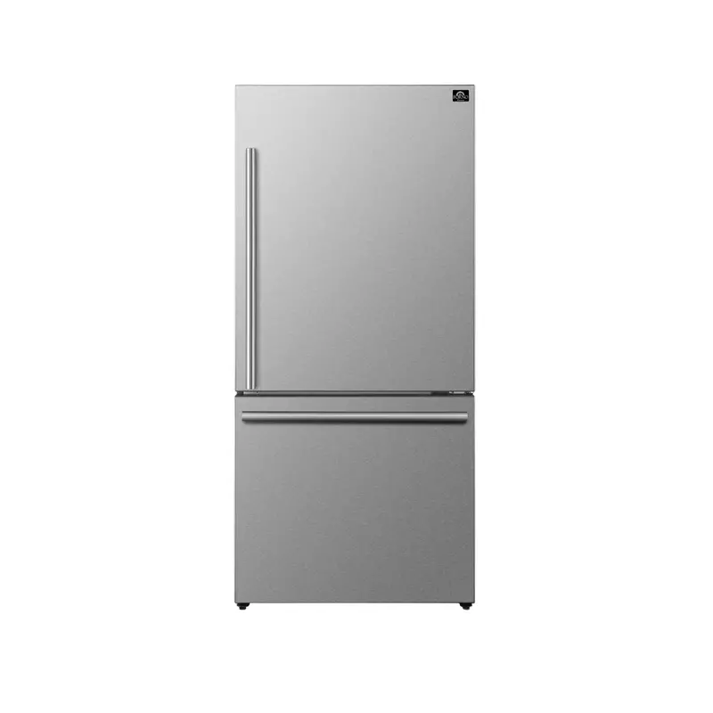 Forno Milano Espresso 31-Inch Bottom-Freezer Refrigerator – 17.2 Cu. Ft., Right-Swing Door, Stainless Steel (Fffdd1785-31S) 1