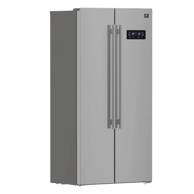 Forno Salerno 33-Inch Side-By-Side Refrigerator – 15.6 Cu. Ft., Stainless Steel Finish (Ffrbi1805-33Sb) 1