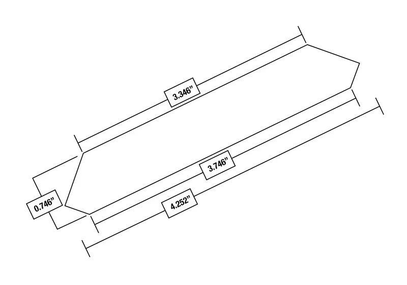 Franklin White Modern Crown Molding – 4.2" Profile, 8-Foot Length 1