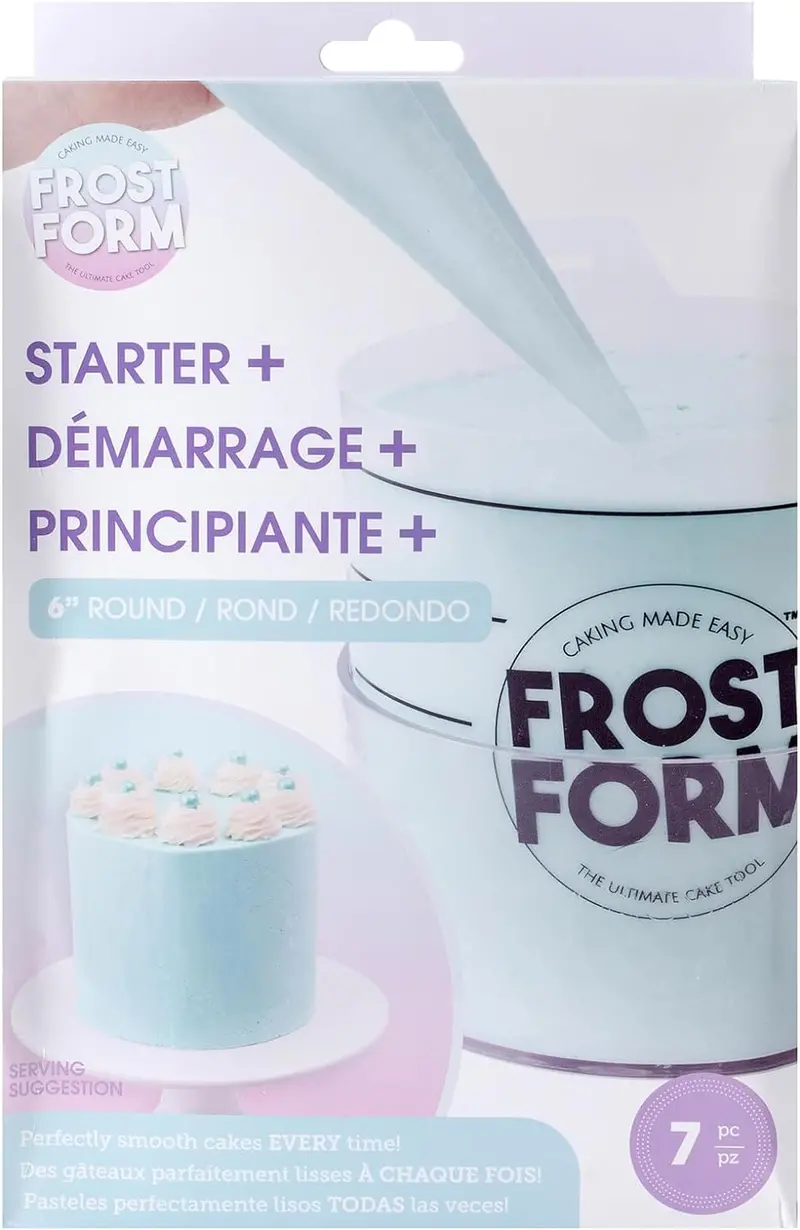 Frost Form 6-Inch Starter Cake Decorating Kit – 7-Piece Precision Set For Beginners & Experts 1