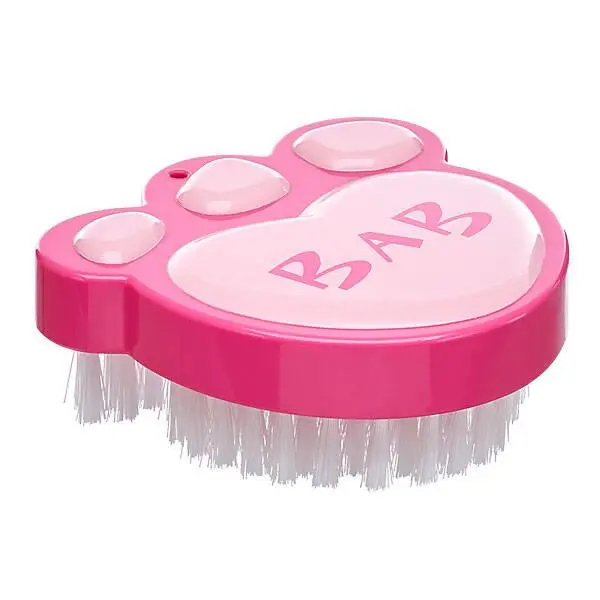 Fuchsia-Colored Pet Paw Brush 1