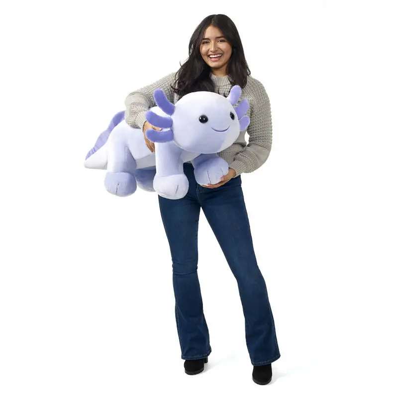 Giant Lavender Axolotl Stuffed Animal 1