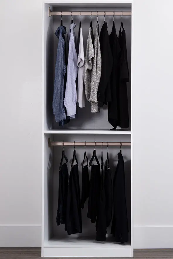 Gracious Home Dual-Tier Hanging Closet Organizer 1