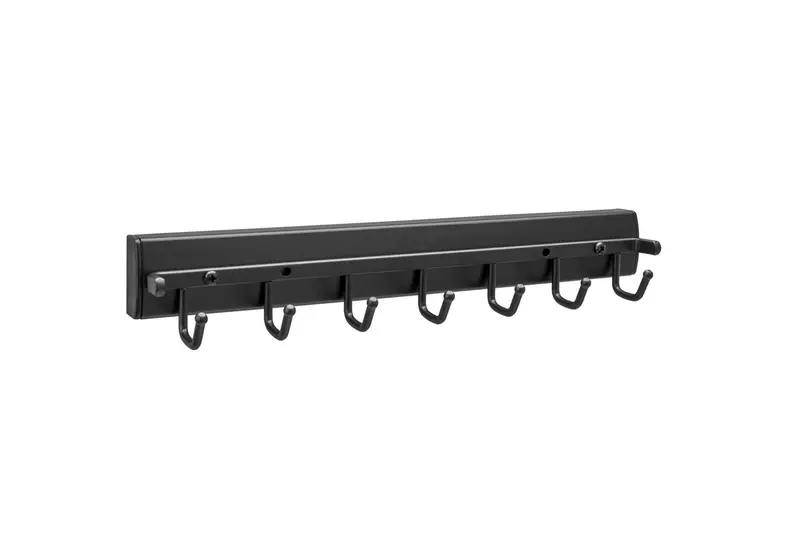 Gracious Home Premiere Swivel Belt Rack In Matte Black Finish 1