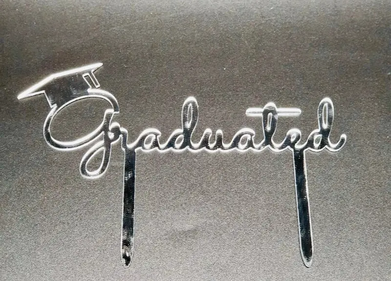 Graduation Cap Acrylic Cake Topper 1