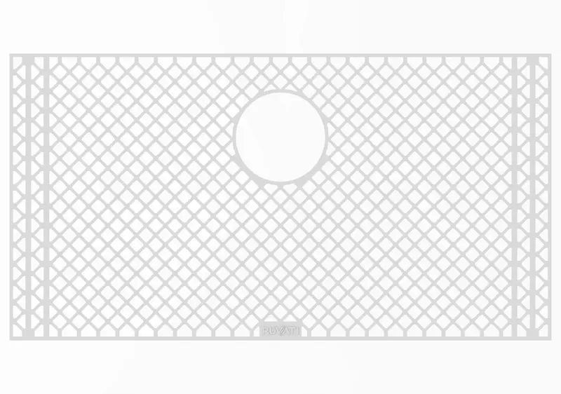 Gray Silicone Sink Mat With Rinse Grid For Rvh8300 1