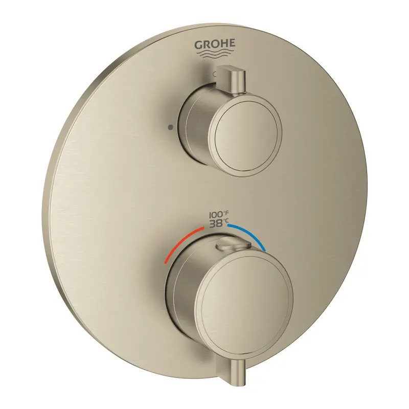 Grohe Grohtherm Dual-Function 2-Handle Thermostatic Trim – Separate Temp/Flow 1