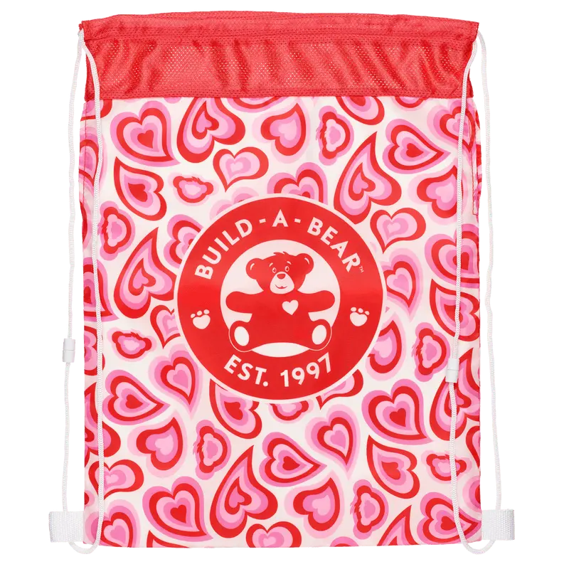 Groovy Hearts Design Bear Carrier Bag 1
