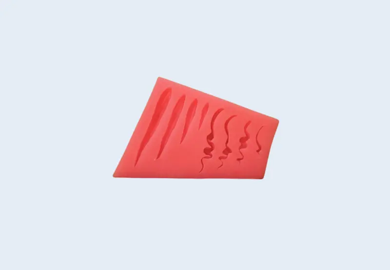 Hair Texture Silicone Mold – Realistic Strand Pattern For Decorative Confections 1