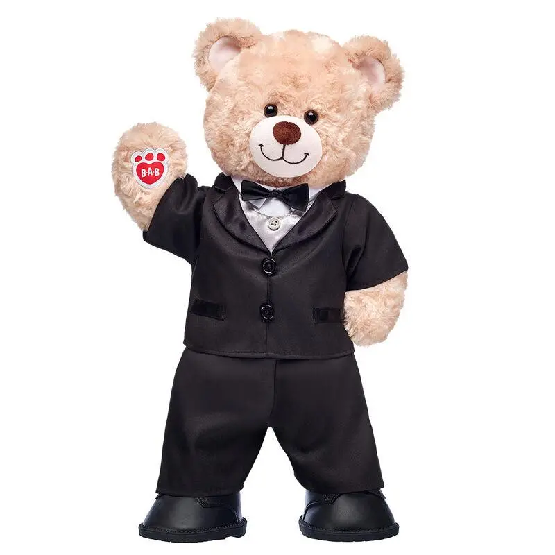 Happy Hugs Teddy Bear In Black Tuxedo – Premium Gift Set 1