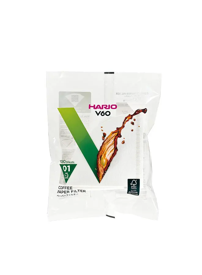 Hario V60-01 Paper Filters – 100 Count 1