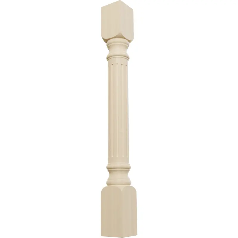 Harrison Fluted Wooden Cabinet Column – 3.75" W × 34.5" H 1